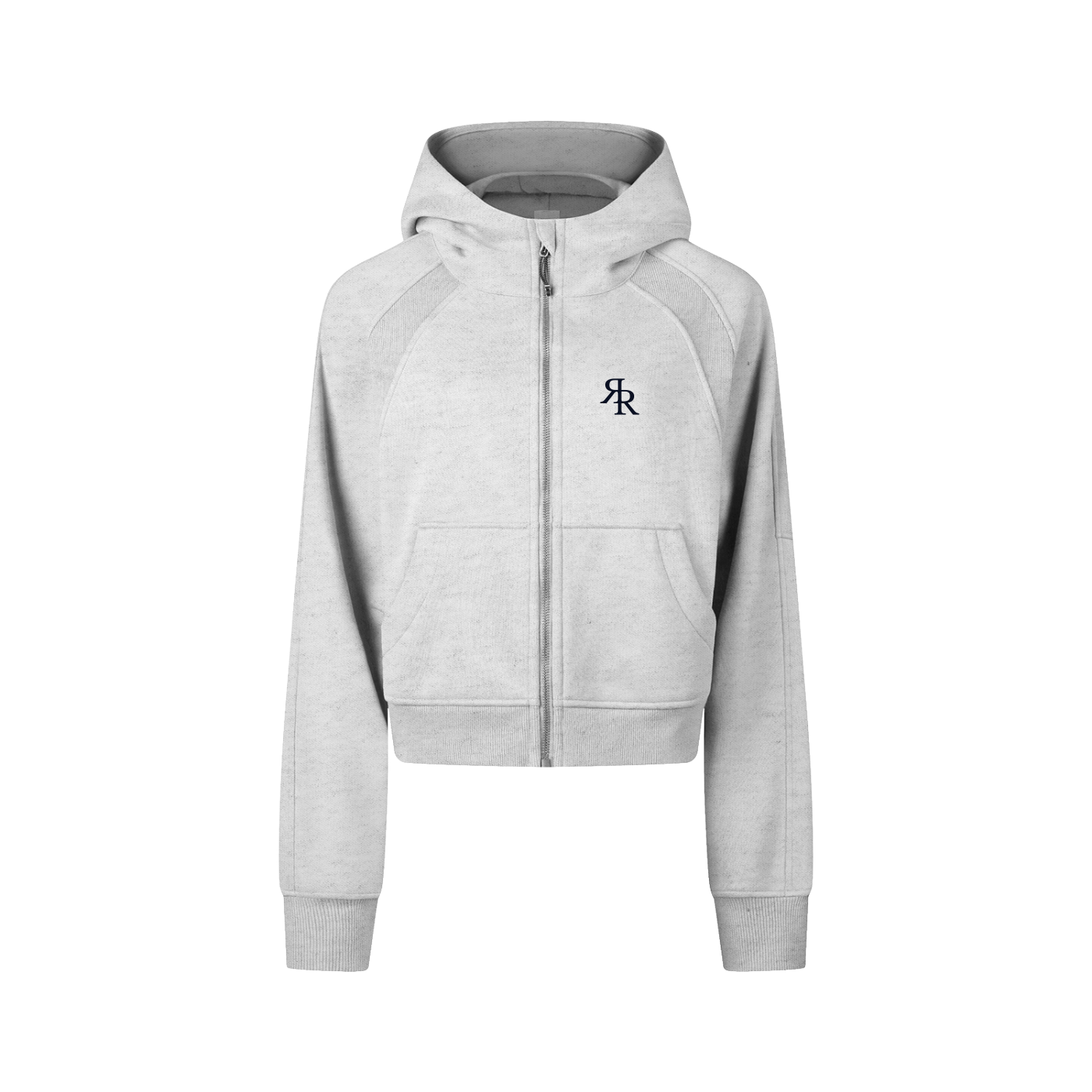 The Baseline Cropped Zip-Through Hoodie
