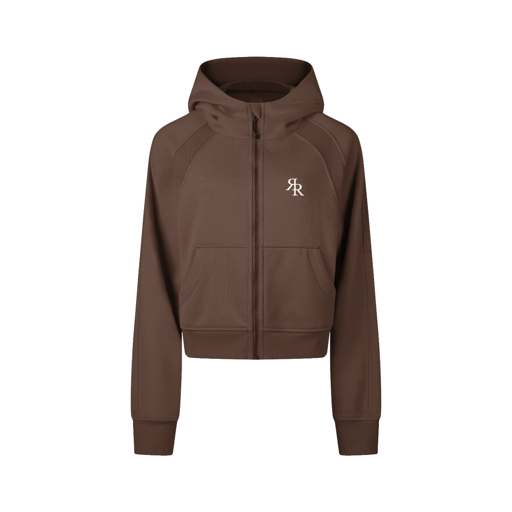 The Baseline Cropped Zip-Through Hoodie