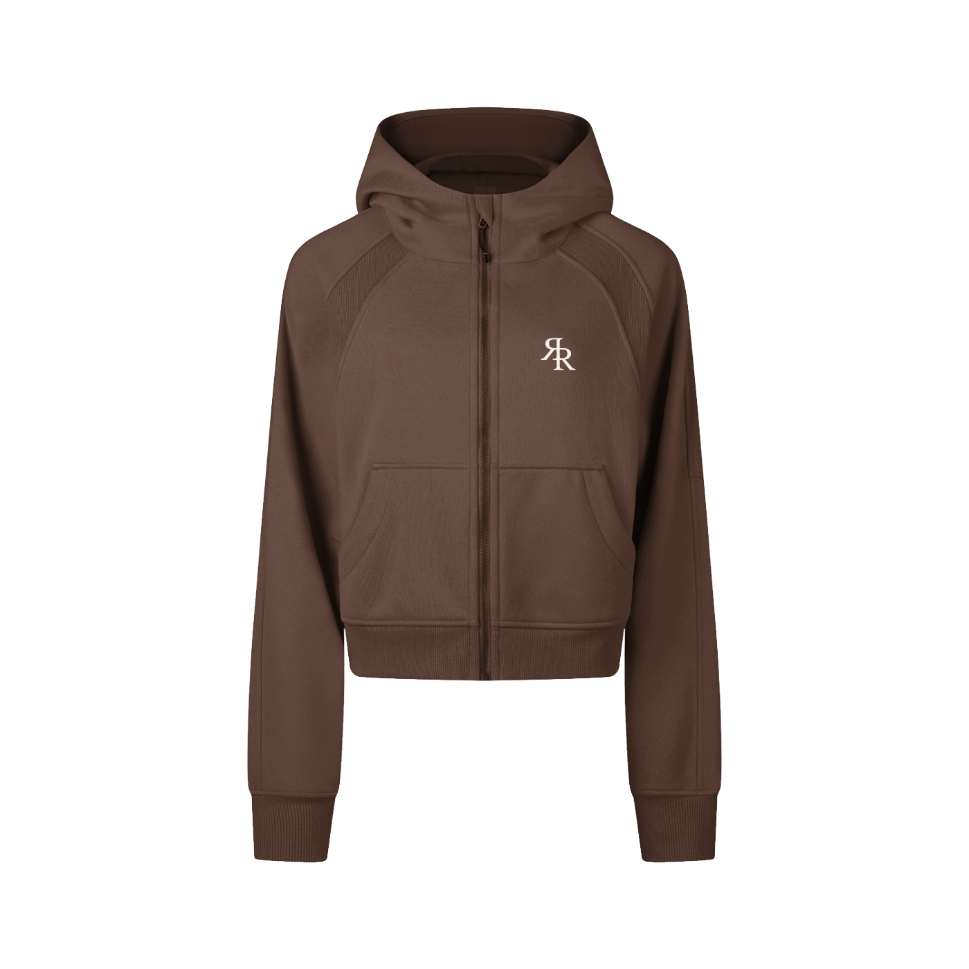 The Baseline Cropped Zip-Through Hoodie