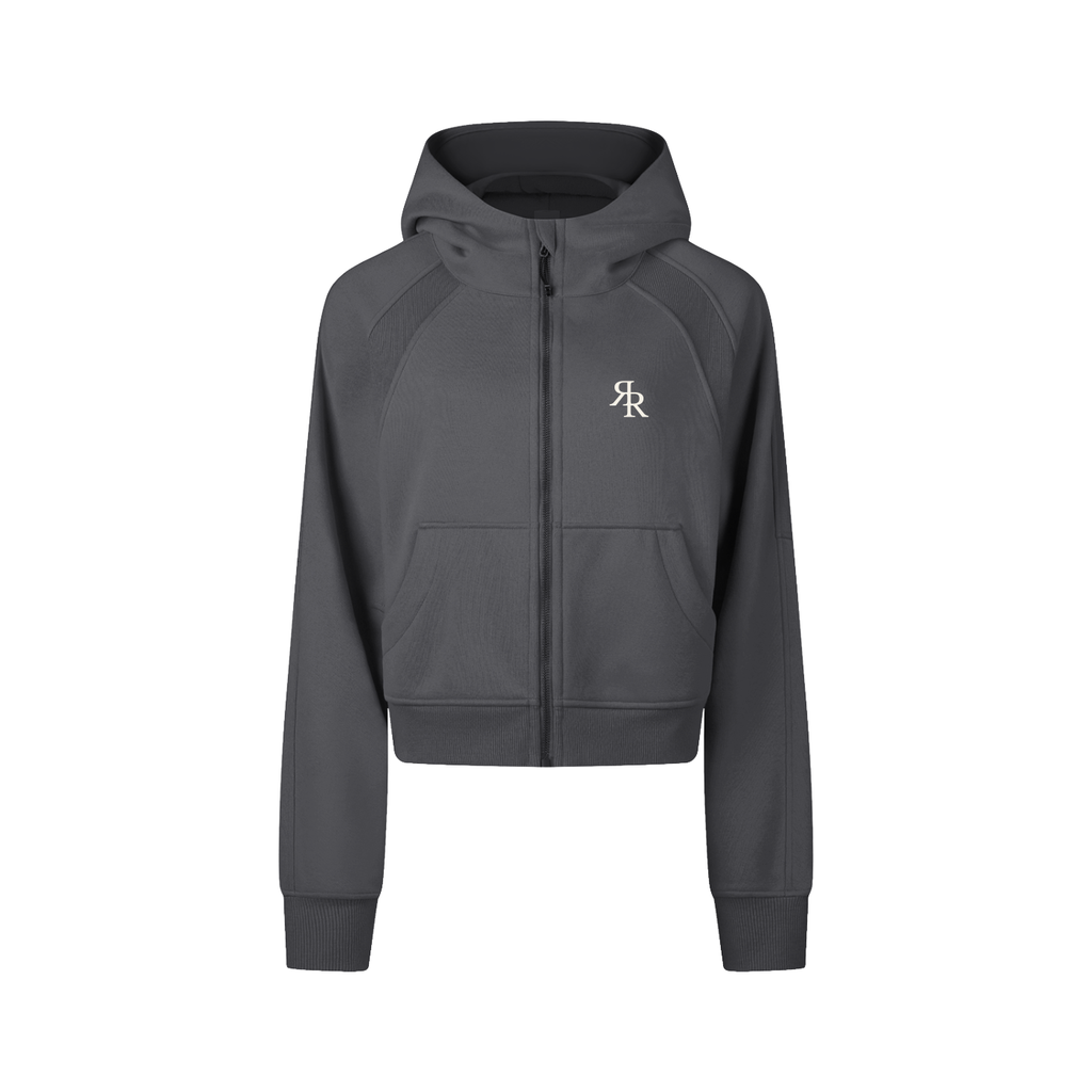 The Baseline Cropped Zip-Through Hoodie