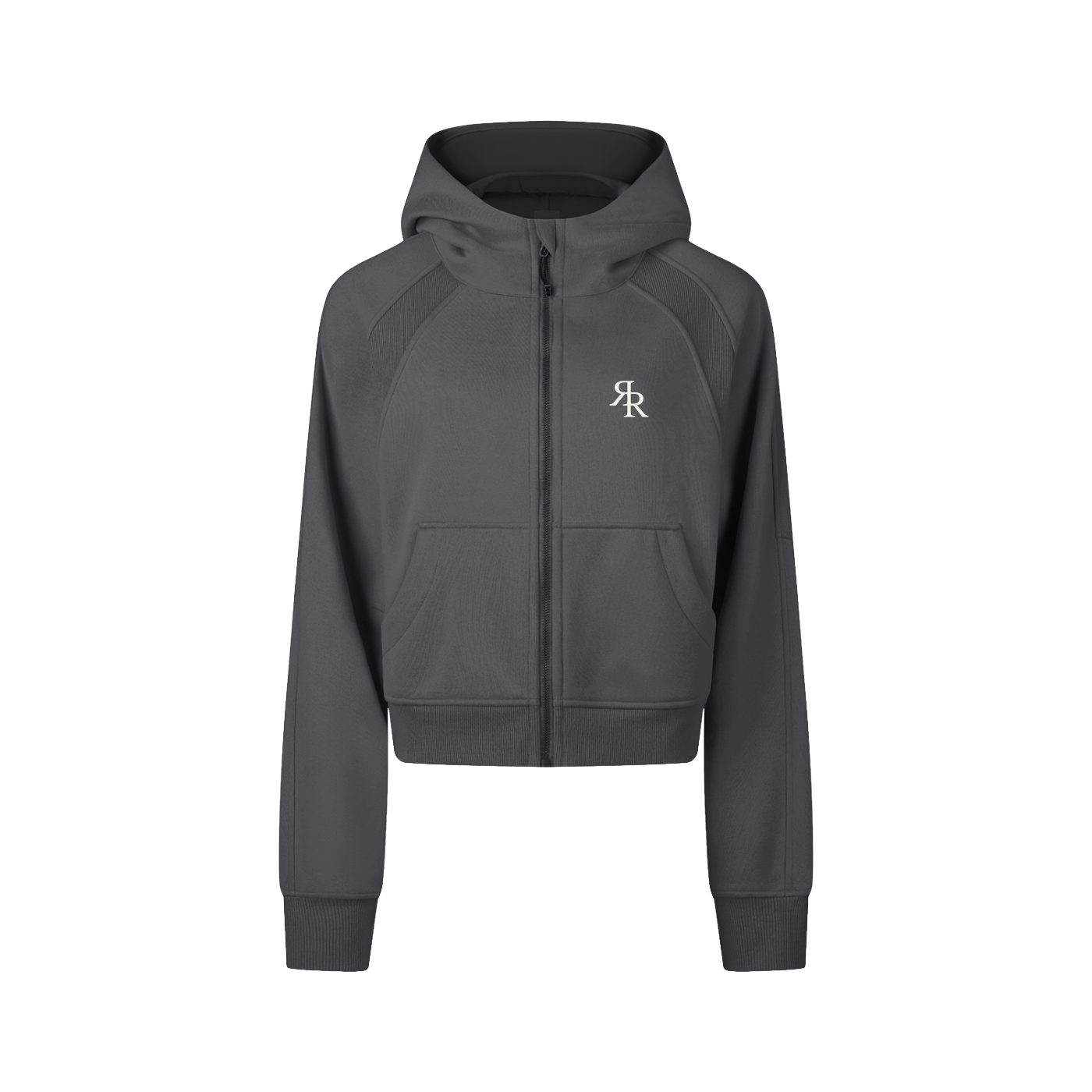 The Baseline Cropped Zip-Through Hoodie