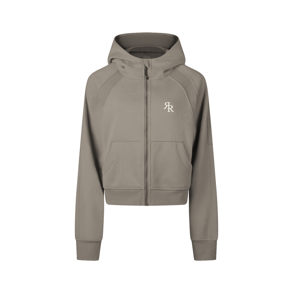 The Baseline Cropped Zip-Through Hoodie
