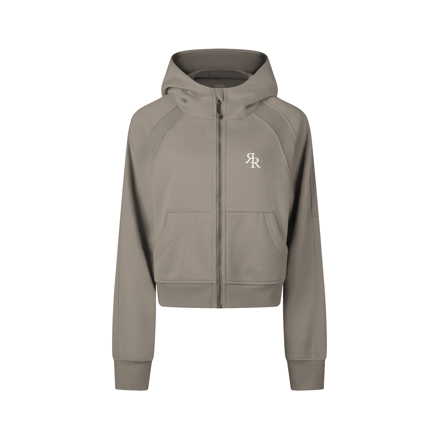 The Baseline Cropped Zip-Through Hoodie