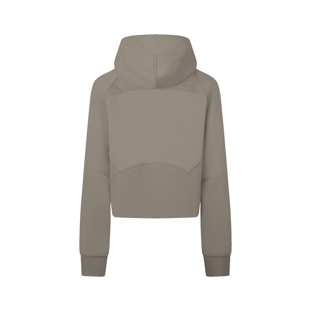 The Baseline Cropped Zip-Through Hoodie