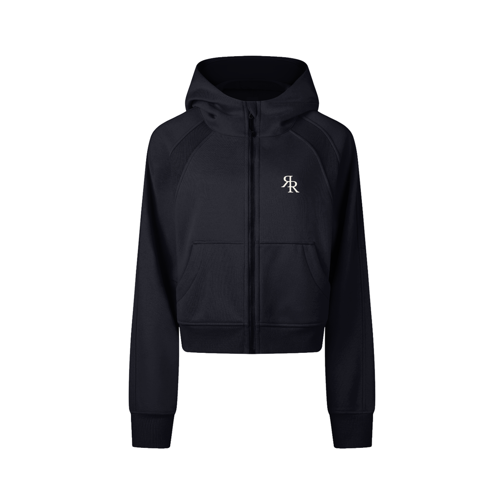 The Baseline Cropped Zip-Through Hoodie