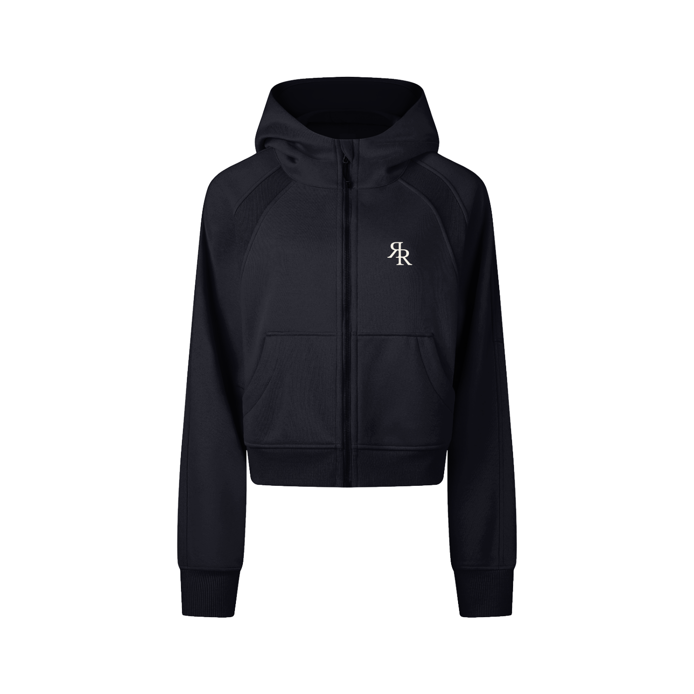 The Baseline Cropped Zip-Through Hoodie