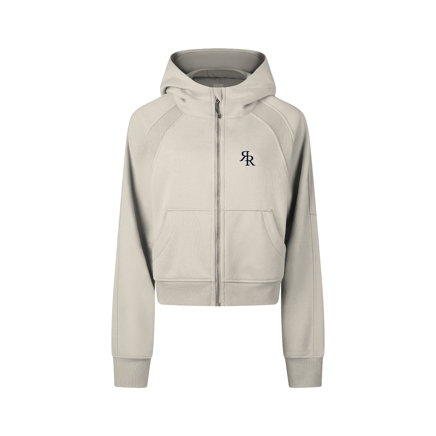 The Baseline Cropped Zip-Through Hoodie