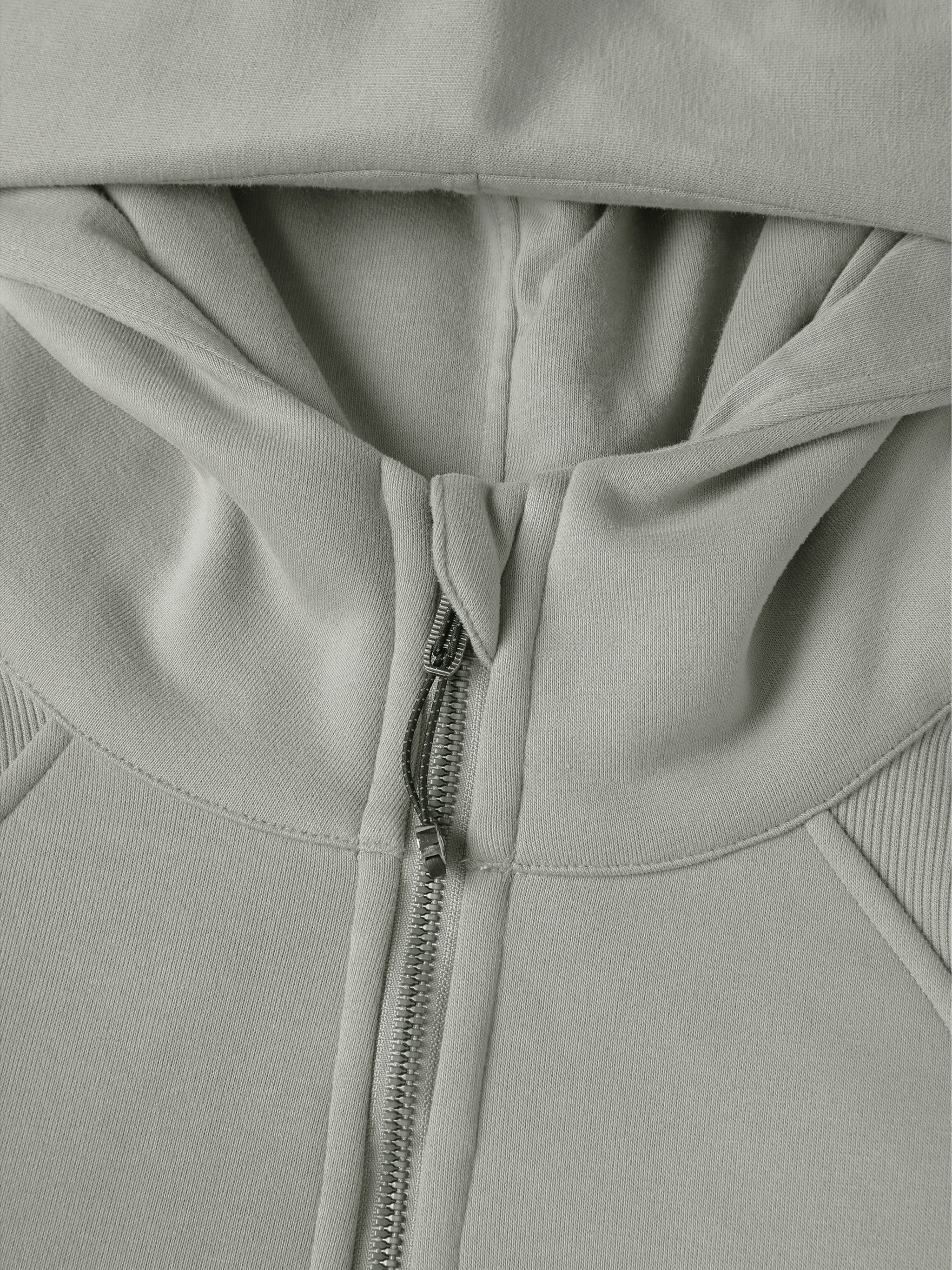 The Baseline Cropped Zip-Through Hoodie