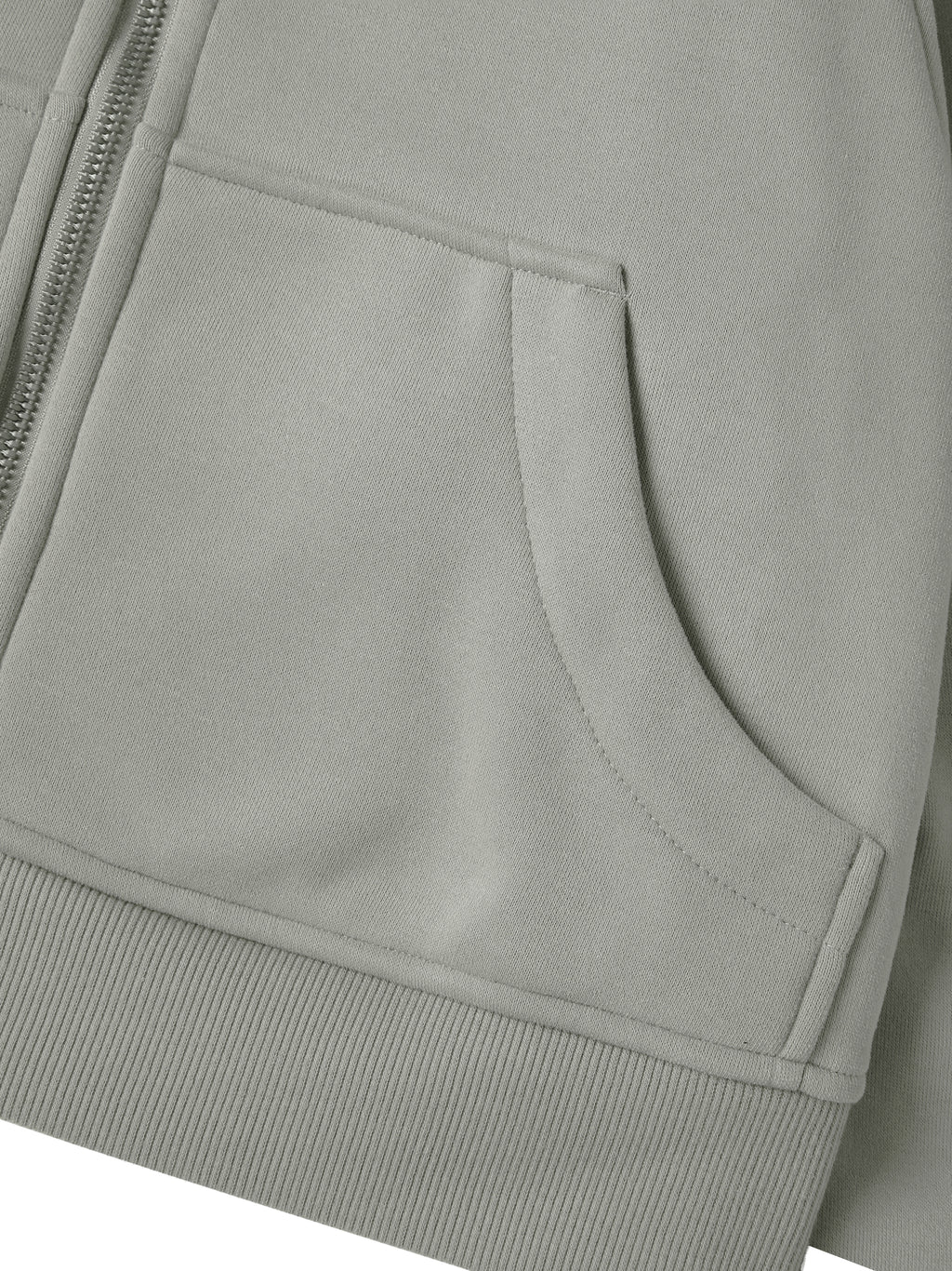 The Baseline Cropped Zip-Through Hoodie