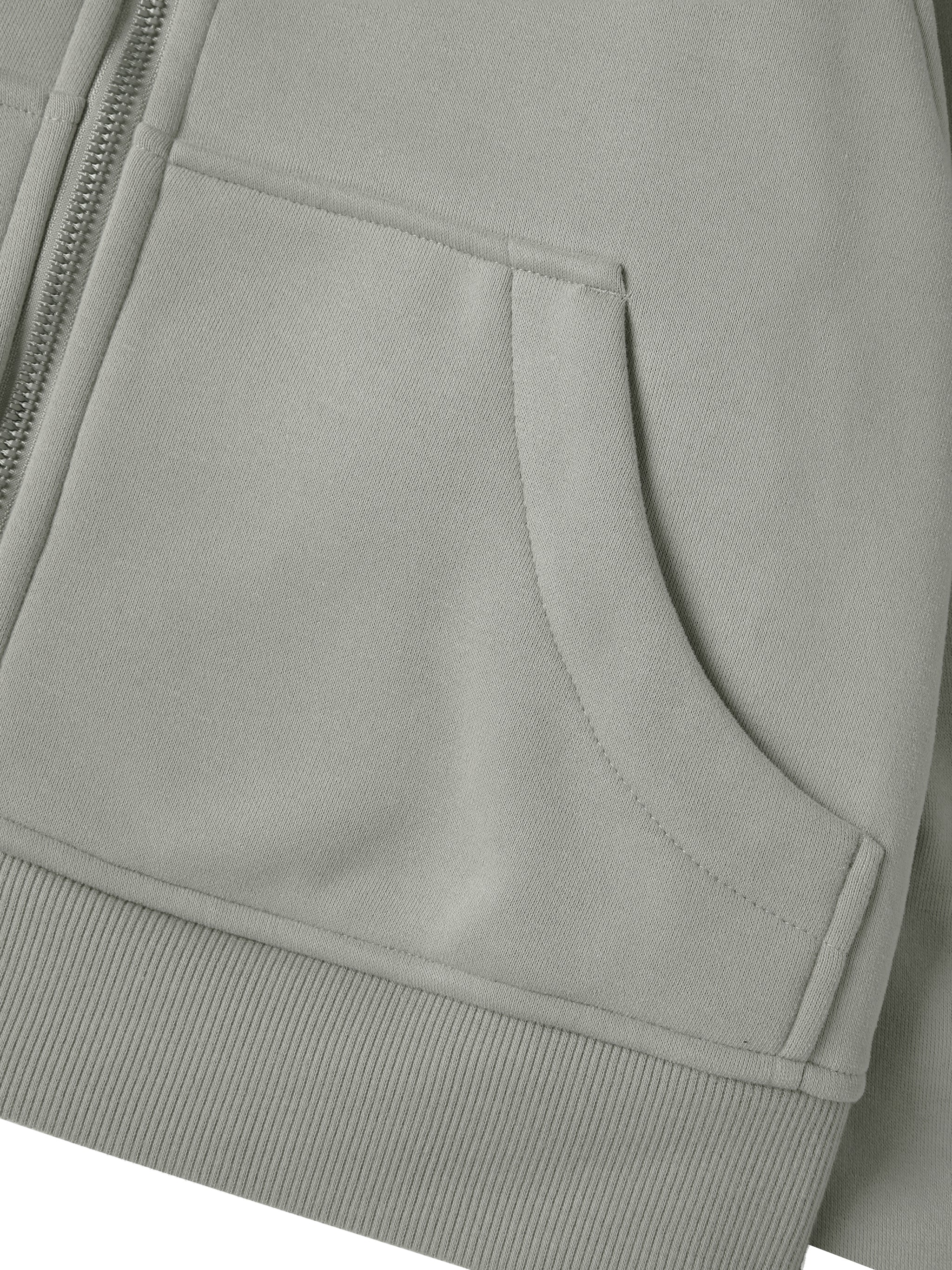 The Baseline Cropped Zip-Through Hoodie